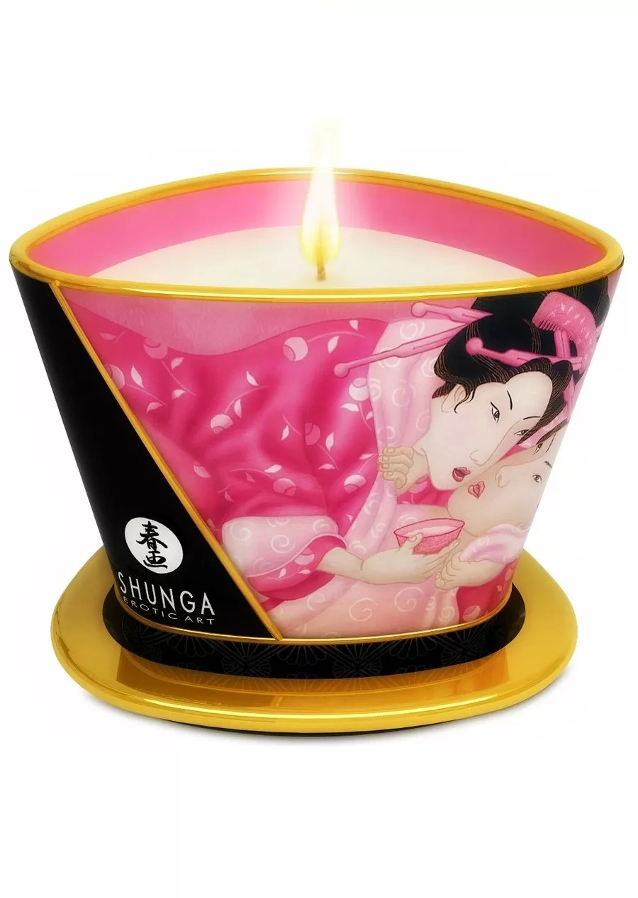 Massaažiküünal, afrodisiaakum roos, 170 ml