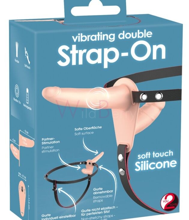 Vibreeriv Topeltrihmadega Dildo