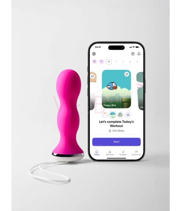 Care smart pelvic floor trainer with app - Pink