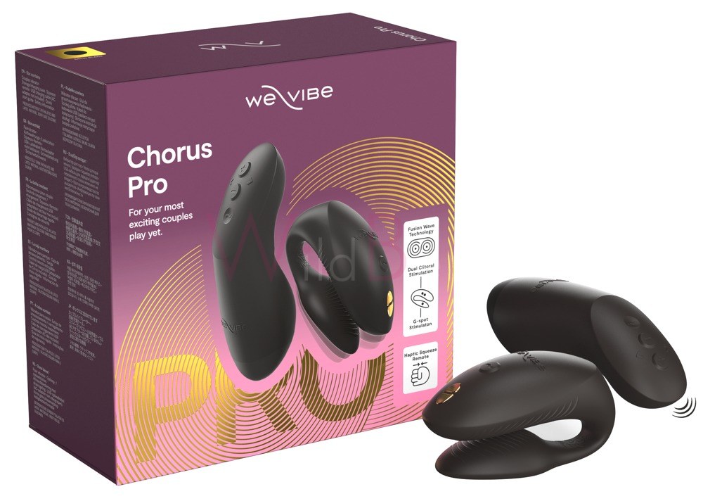 Chorus Pro Couples' Vibrator with Remote and App – Black