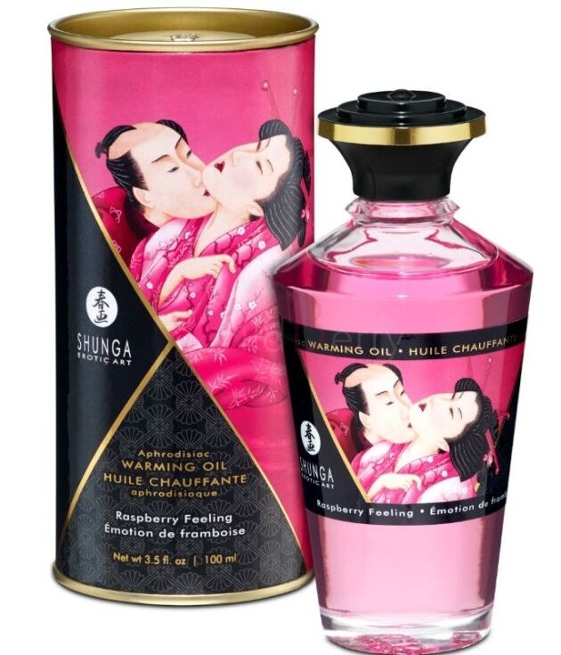 Soojendava efektiga massaažiõli, vaarikas, 100 ml
