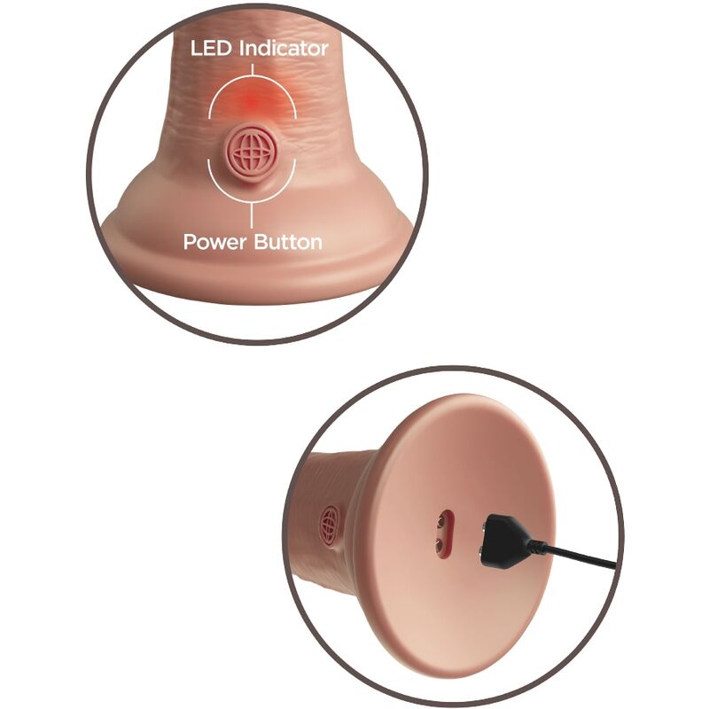 ELITE REALISTLIK VIBREERIV SILIKOONDILDO 15,2 CM - Pilt 4
