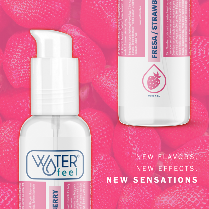 STRAWBERRY-FLAVORED WATER-BASED LUBRICANT, 175 ML - Image 3