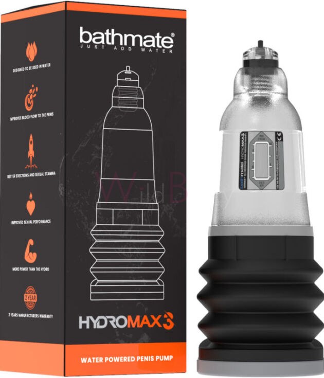 BATHMATE HYDROMAX 3, Läbipaistev