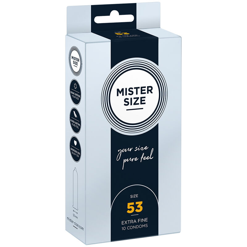 MISTER SIZE - KANDOOM SUURUS M 53 MM (10 TK)