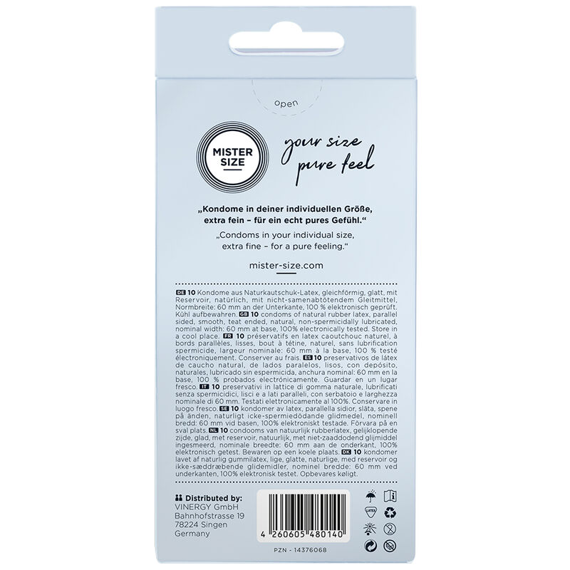MISTER SIZE - KONDOOMID SUURUS XL 60 MM (10 TK) - Pilt 2