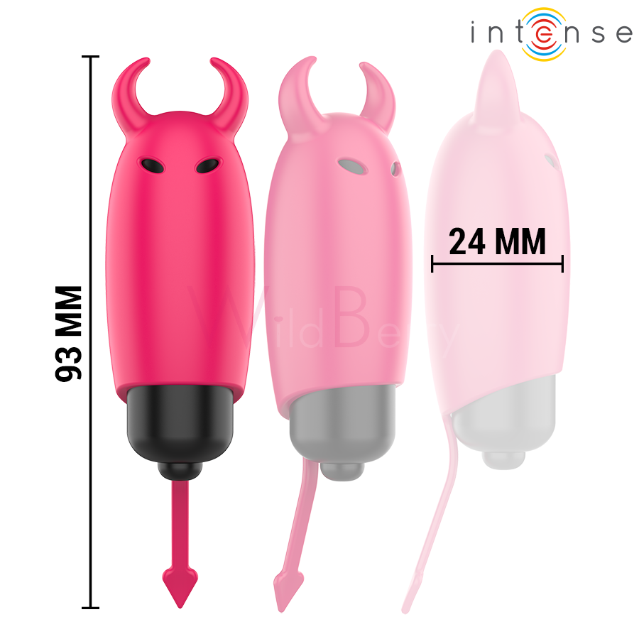 Punane kuradikujuline mini kuulvibraator 9,3 cm - SCARLET - Pilt 5