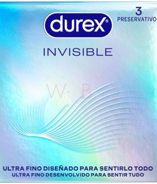DUREX – ULTRA THIN INVISIBLE KONTOOMID, 3 TK