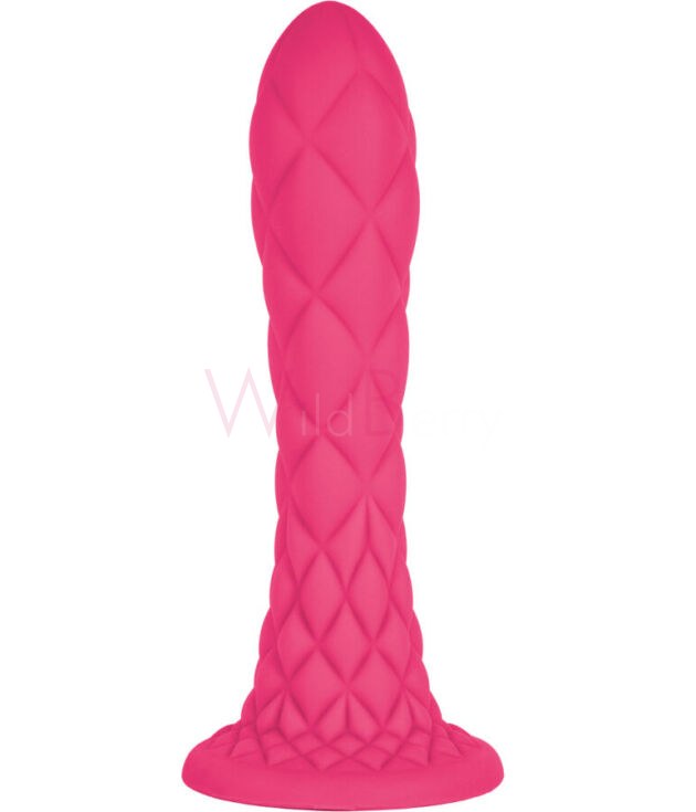 DREAMY DILDOFANTAASIA 18.5 CM TERMOREAKTIIVNE VEDEL SILIKOON, FUKSIA