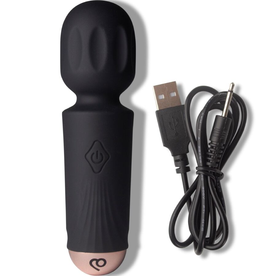 MINI LAETAV WAND-MASSAAŽIVIBRAATOR, BLACK TULIP - Pilt 5