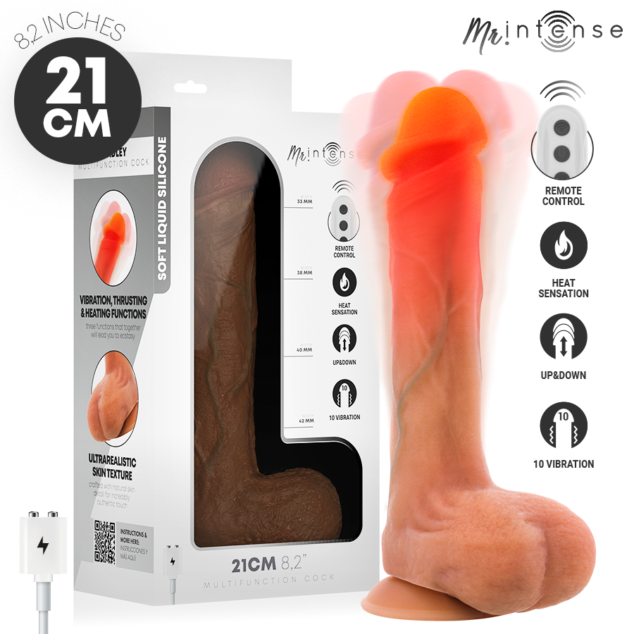 BRADLEY juhtpuldiga vibreeriv silikoondildo