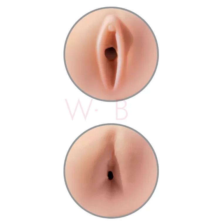 PDX TOYZ Tight Grip tupe- ja anusemasturbaator, must - Pilt 3