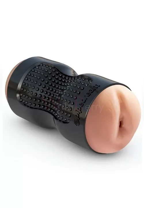 PDX TOYZ Tight Grip tupe- ja anusemasturbaator, must