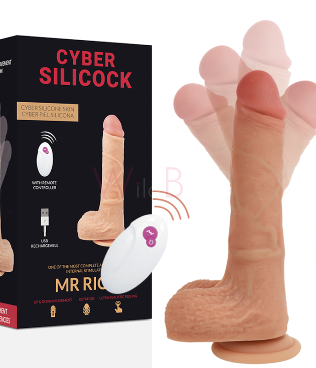 MR RICK Kaugjuhtimisega Realistlik Dildo, 20.9 cm, Ø 4 cm