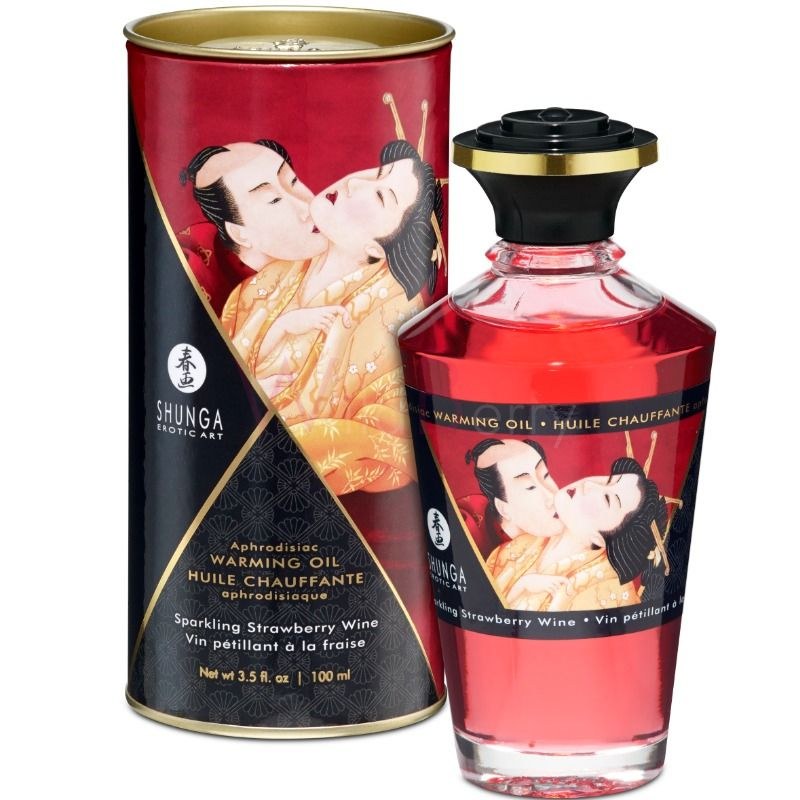 Soojendav Massaažiõli, Maasikas Ja Vahuvein, 100 ml